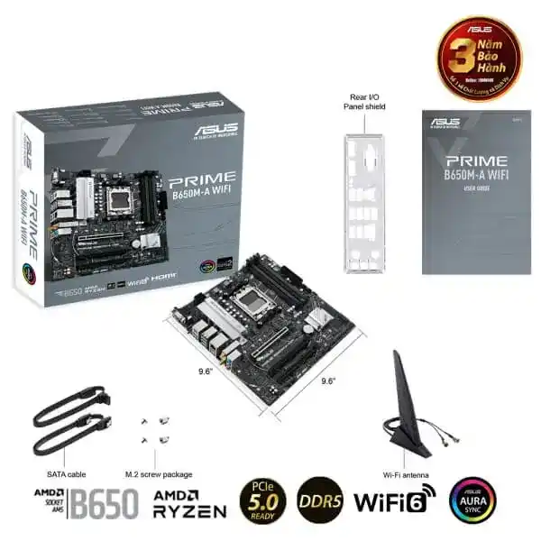 ASUS PRIME B650M-A WIFI-CSM Mainboard 6 ASUS PRIME B650M-A WIFI-CSM Mainboard - Ảnh 6
