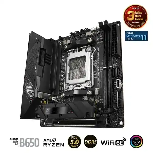 ASUS ROG STRIX B650E-I GAMING WIFI - iTX Mainboard 3 ASUS ROG STRIX B650E-I GAMING WIFI - iTX Mainboard - Ảnh 3