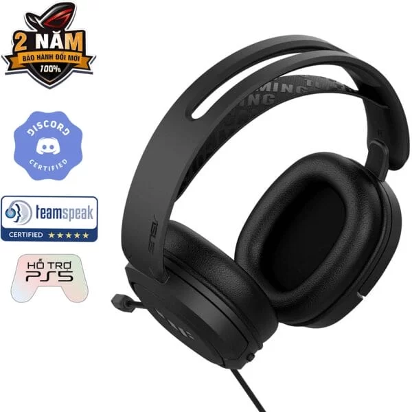 ASUS TUF Gaming H1 Headset - Black 3 ASUS TUF Gaming H1 Headset - Black - Ảnh 3
