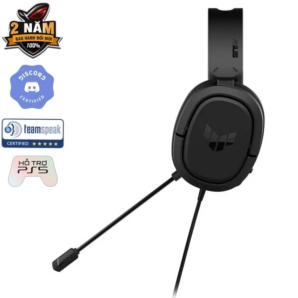 ASUS TUF Gaming H1 Headset - Black 8 ASUS TUF Gaming H1 Headset - Black - Ảnh 8