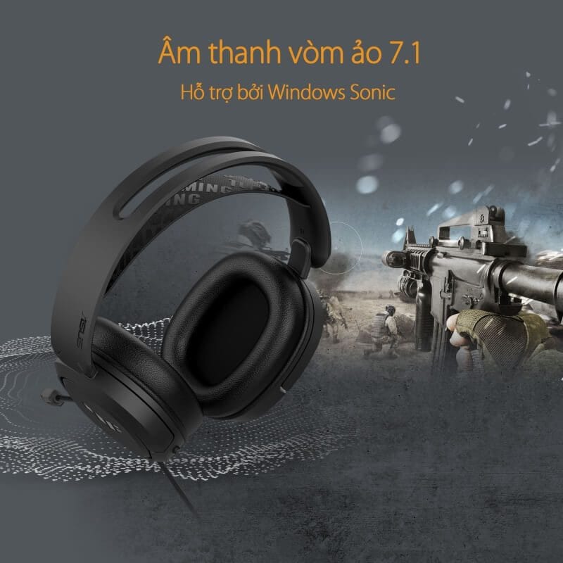 ASUS TUF Gaming H1 Headset - Black 17 TUF Gaming H1 image 02