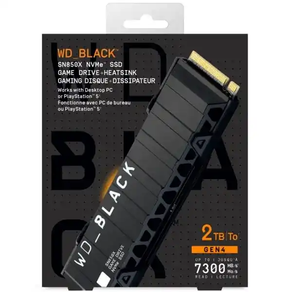 Western Digital WD_BLACK SN850X 2TB Heatsink SSD - M.2 NVMe 2 Western Digital WD_BLACK SN850X 2TB Heatsink SSD - M.2 NVMe - Ảnh 2