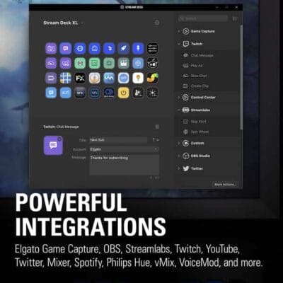 elgato StreamDeck XL - 32 customizable LCD Keys, USB 3.0 Connection 13 10GAT9901 Gallery Stream Deck XL Device shot 06