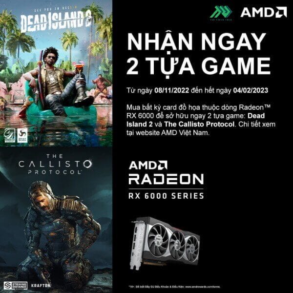 Chương trình khuyến mãi AMD “RAISE THE GAME BUNDLE” tặng Code game khi mua các dòng VGA Radeon RX 1 221603600