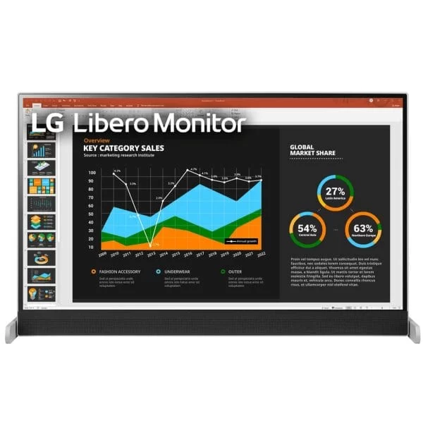 LG 27BQ70QC-S Libero Monitor - 27 inch QHD (2560x1440), IPS 16:9, HDR10, USB Type-C 65W, Webcam