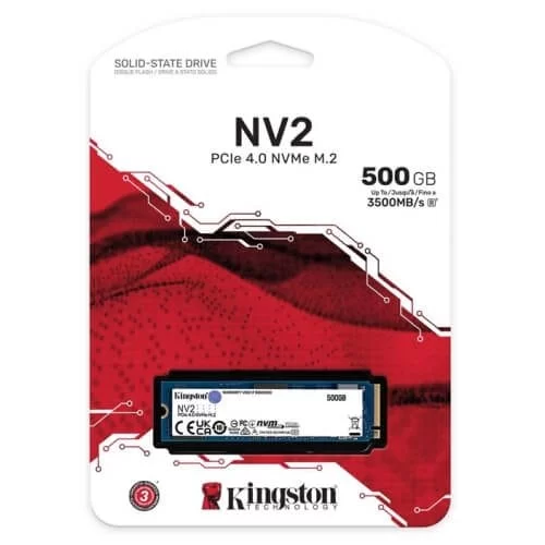 Kingston NV2 500GB SSD - M.2 NVMe PCIe Gen3 x4 (SNV2S/500GB) 2 Kingston NV2 500GB SSD - M.2 NVMe PCIe Gen3 x4 (SNV2S/500GB) - Ảnh 2