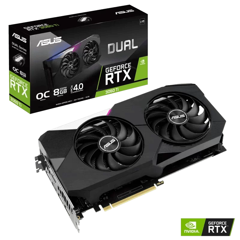 ASUS Dual GeForce RTX™ 3060 Ti V2 OC Edition TTD 22