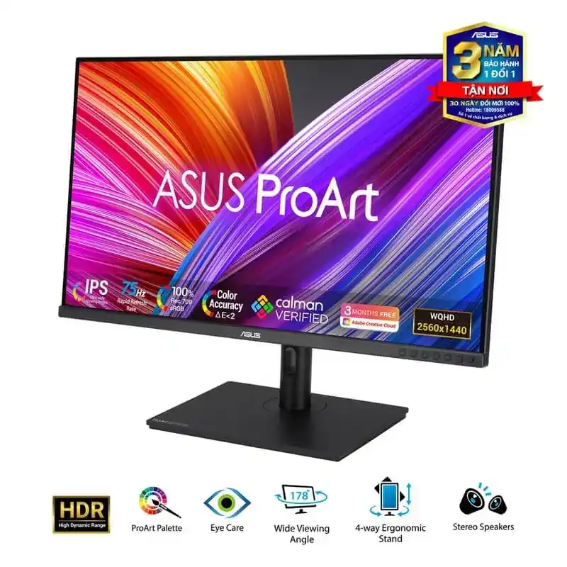 ASUS ProArt Display PA328QV Professional Monitor - 31.5 inch, IPS, WQHD (2560 x 1440) 5 ASUS ProArt Display PA328QV Professional Monitor - 31.5 inch, IPS, WQHD (2560 x 1440) - Ảnh 5