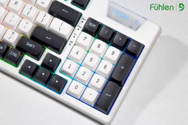 FUHLEN H95S RGB Panda Gaming Keyboard - 3 mode, Gasket mount, Hot swap, mạch xuôi 25 FUHLEN H95S PANDA TTD 4