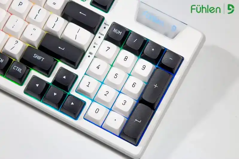 FUHLEN H95S RGB Panda Gaming Keyboard - 3 mode, Gasket mount, Hot swap, mạch xuôi 4 FUHLEN H95S RGB Panda Gaming Keyboard - 3 mode, Gasket mount, Hot swap, mạch xuôi - Ảnh 4
