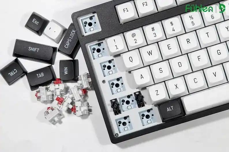 FUHLEN H75S RGB Panda Gaming Keyboard - 3 mode, Gasket mount, Hot swap, mạch xuôi 5 FUHLEN H75S RGB Panda Gaming Keyboard - 3 mode, Gasket mount, Hot swap, mạch xuôi - Ảnh 5