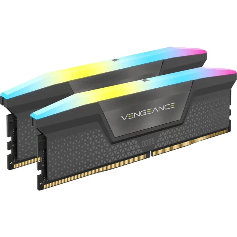 CORSAIR Vengeance RGB 32GB Memory Kit - Black, 32GB (2x16GB) DDR5, 5600MHz, CL36 (CMH32GX5M2B5600C36K) 5 CORSAIR Vengeance RGB 32GB Memory Kit - Black, 32GB (2x16GB) DDR5, 5600MHz, CL36 (CMH32GX5M2B5600C36K) - Ảnh 5