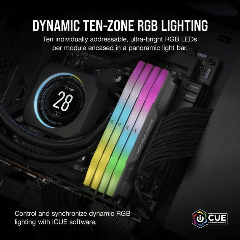 VENGEANCE RGB BLACK DDR5 page TTD 4