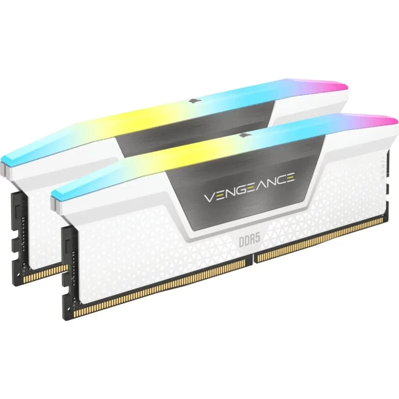 CORSAIR Vengeance RGB 32GB Memory Kit - White, 32GB (2x16GB) DDR5, 5200MHz, CL40 (CMH32GX5M2B5200C40W) 2 CORSAIR Vengeance RGB 32GB Memory Kit - White, 32GB (2x16GB) DDR5, 5200MHz, CL40 (CMH32GX5M2B5200C40W) - Ảnh 2