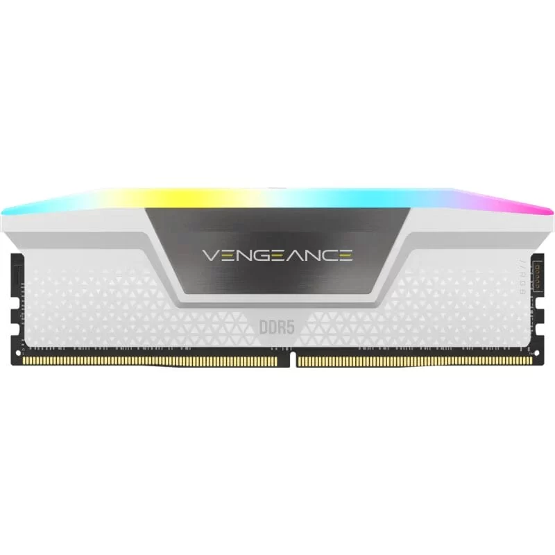 CORSAIR Vengeance RGB 32GB Memory Kit - White, 32GB (2x16GB) DDR5, 5200MHz, CL40 (CMH32GX5M2B5200C40W) 4 CORSAIR Vengeance RGB 32GB Memory Kit - White, 32GB (2x16GB) DDR5, 5200MHz, CL40 (CMH32GX5M2B5200C40W) - Ảnh 4