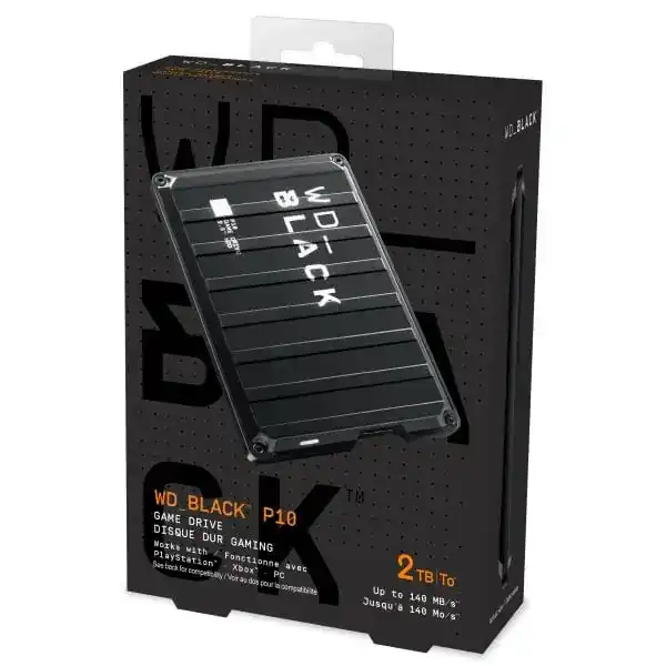 WD_BLACK P10 Game Drive 2TB WDBA2W0020BBK External HDD - 2.5 inch, USB 3.2 3 WD_BLACK P10 Game Drive 2TB WDBA2W0020BBK External HDD - 2.5 inch, USB 3.2 - Ảnh 3