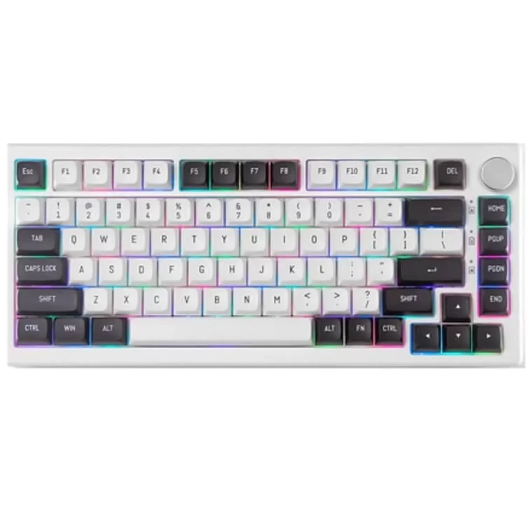 FUHLEN H75S RGB Panda Gaming Keyboard - 3 mode, Gasket mount, Hot swap, mạch xuôi