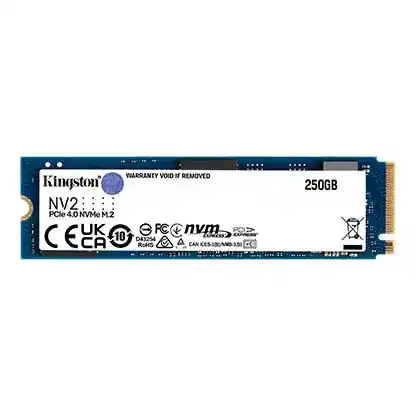Kingston NV2 250GB SSD - M.2 NVMe PCIe Gen3 x4 (SNV2S/250GB) 1 Kingston NV2 250GB SSD - M.2 NVMe PCIe Gen3 x4 (SNV2S/250GB)