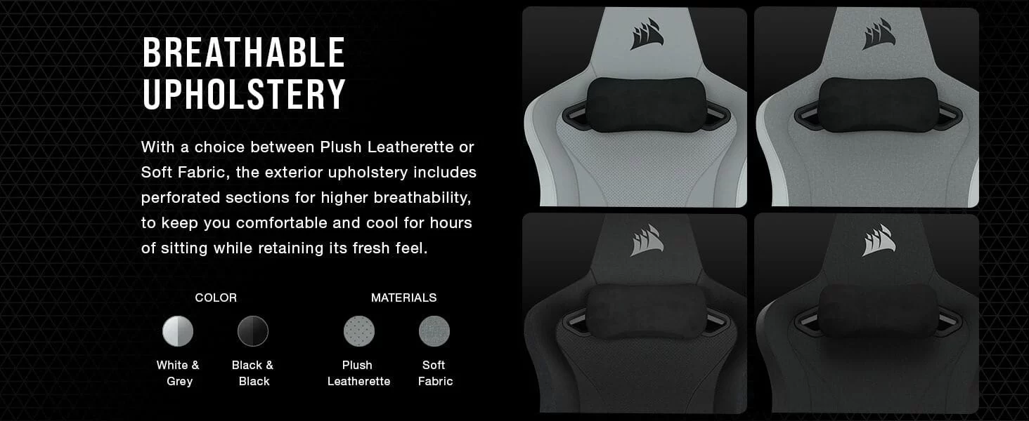 TC200 Gaming Chair Plush Leatherette PAGE PC 3