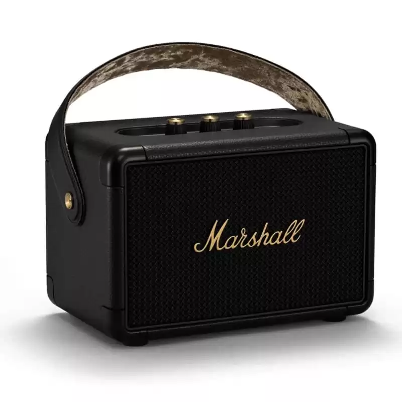 Marshall Kilburn II Portable Speakers - Black and Brass, Pin 20H, 36W, Bluetooth, AUX 1 Marshall Kilburn II Portable Speakers - Black and Brass, Pin 20H, 36W, Bluetooth, AUX