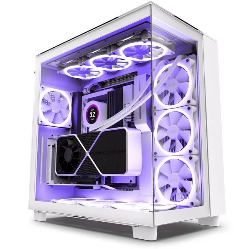 NZXT H9 Elite All White Case - Matte White 2 NZXT H9 Elite All White Case - Matte White - Ảnh 2