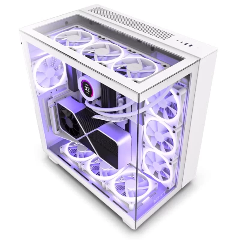 NZXT H9 Elite All White Case - Matte White 5 NZXT H9 Elite All White Case - Matte White - Ảnh 5