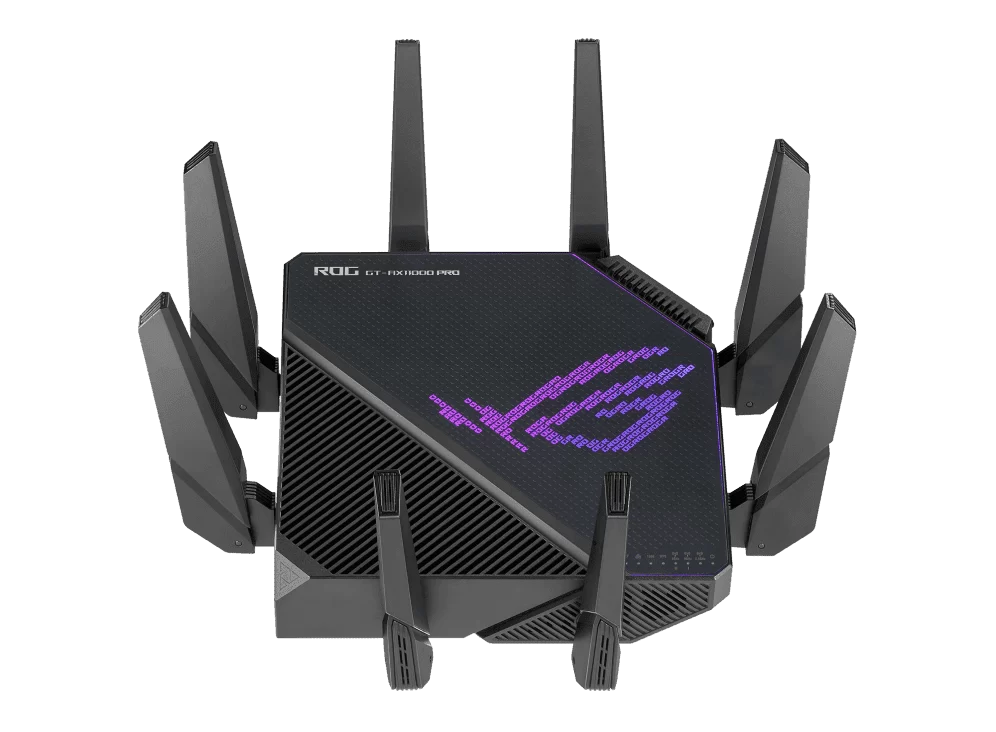 ASUS ROG Rapture GT-AX11000 Pro Tri-Band WiFi 6 10G Port Gaming Router - 1148+4804+480 4 ASUS ROG Rapture GT-AX11000 Pro Tri-Band WiFi 6 10G Port Gaming Router - 1148+4804+480 - Ảnh 4