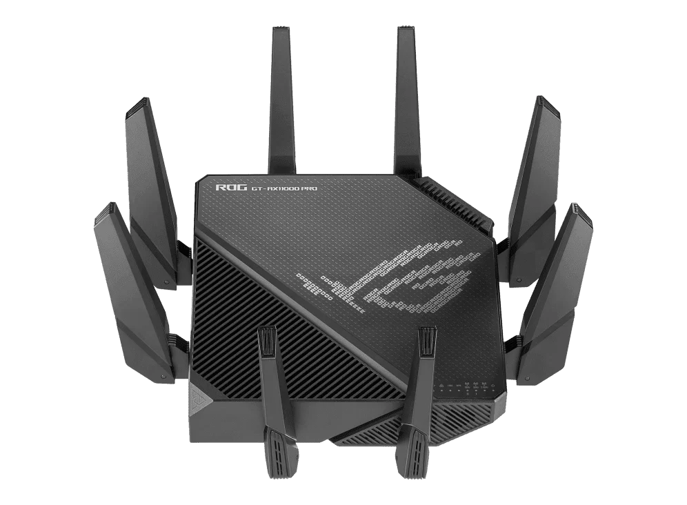 ASUS ROG Rapture GT-AX11000 Pro Tri-Band WiFi 6 10G Port Gaming Router - 1148+4804+480 5 ASUS ROG Rapture GT-AX11000 Pro Tri-Band WiFi 6 10G Port Gaming Router - 1148+4804+480 - Ảnh 5