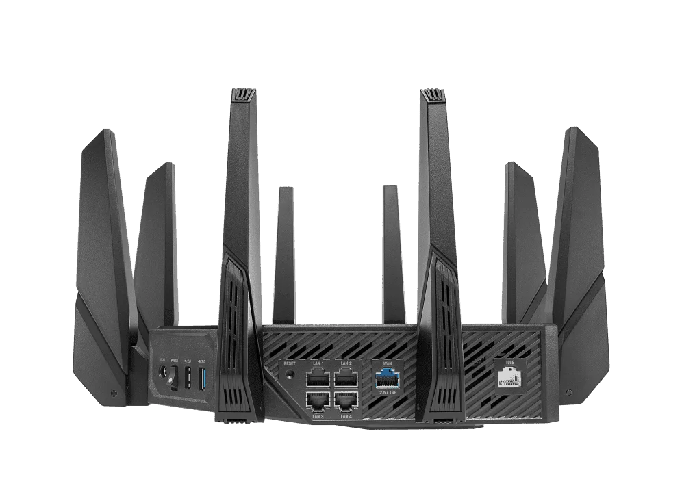 ASUS ROG Rapture GT-AX11000 Pro Tri-Band WiFi 6 10G Port Gaming Router - 1148+4804+480 9 ASUS ROG Rapture GT-AX11000 Pro Tri-Band WiFi 6 10G Port Gaming Router - 1148+4804+480 - Ảnh 9