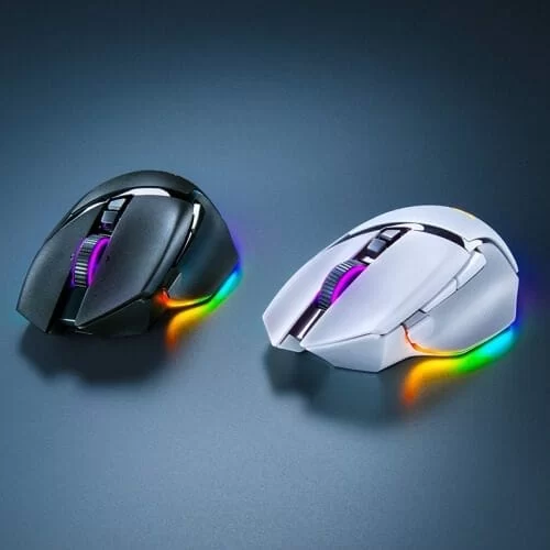 Razer Basilisk V3 Pro Wireless Gaming Mouse - White, 30.000 DPI, Chroma RGB, 11 Programmable Buttons 3 Razer Basilisk V3 Pro Wireless Gaming Mouse - White, 30.000 DPI, Chroma RGB, 11 Programmable Buttons - Ảnh 3