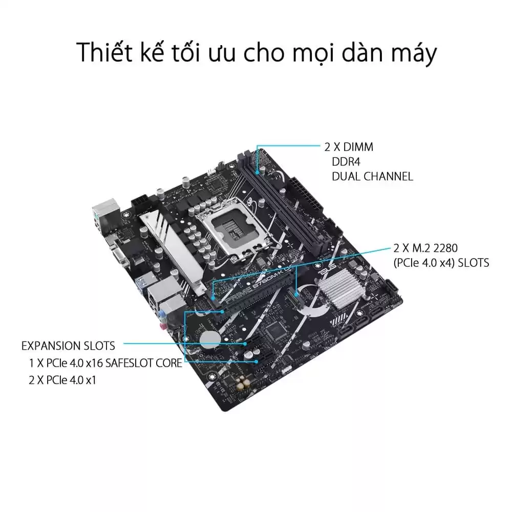 ASUS Prime B760M K D4 Motherboard.PT02