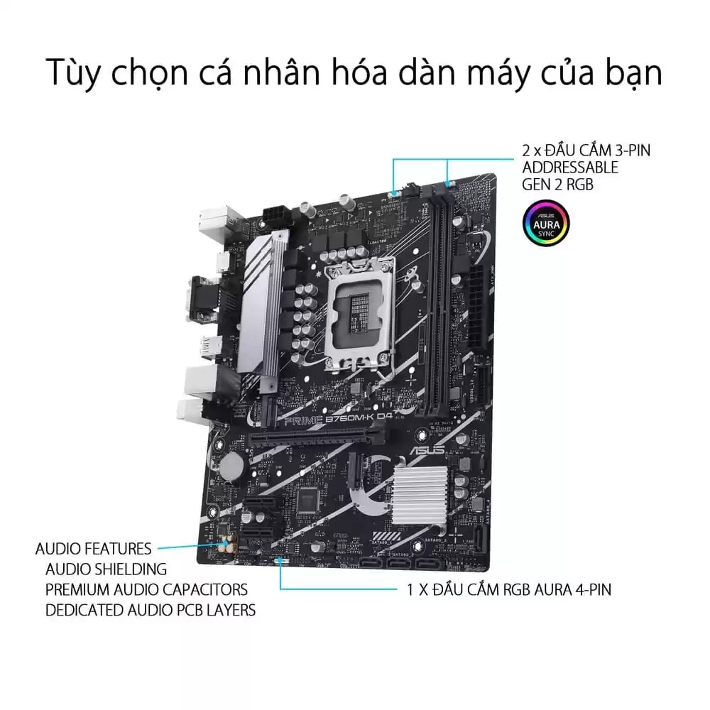 ASUS Prime B760M K D4 Motherboard.PT03