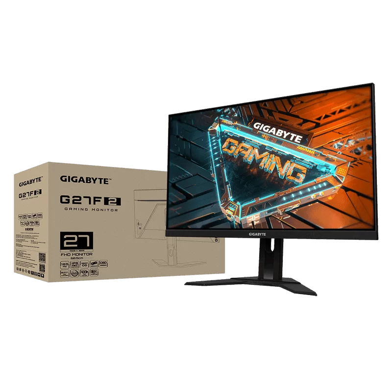 GIGABYTE G27F 2 Gaming Monitor - 27 inch, FHD, SSIPS, 400 cd/m2, 165Hz/OC 170Hz, 1ms MPRT, 2x HDMI 2.0, 1x DisplayPort 1.2 1 GIGABYTE G27F 2 Gaming Monitor - 27 inch, FHD, SSIPS, 400 cd/m2, 165Hz/OC 170Hz, 1ms MPRT, 2x HDMI 2.0, 1x DisplayPort 1.2