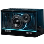 Edifier QD35 BLACK Tabletop Bluetooth Speakers - RMS 40W, Bluetooth 5.3, USB-C, USB-A, AUX, EQs, RGB, GaN charger 35W