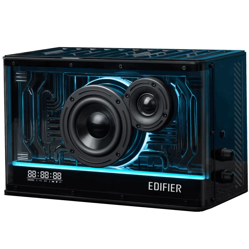 Edifier QD35 BLACK Tabletop Bluetooth Speakers - RMS 40W, Bluetooth 5.3, USB-C, USB-A, AUX, EQs, RGB, GaN charger 35W 1 Edifier QD35 BLACK Tabletop Bluetooth Speakers - RMS 40W, Bluetooth 5.3, USB-C, USB-A, AUX, EQs, RGB, GaN charger 35W