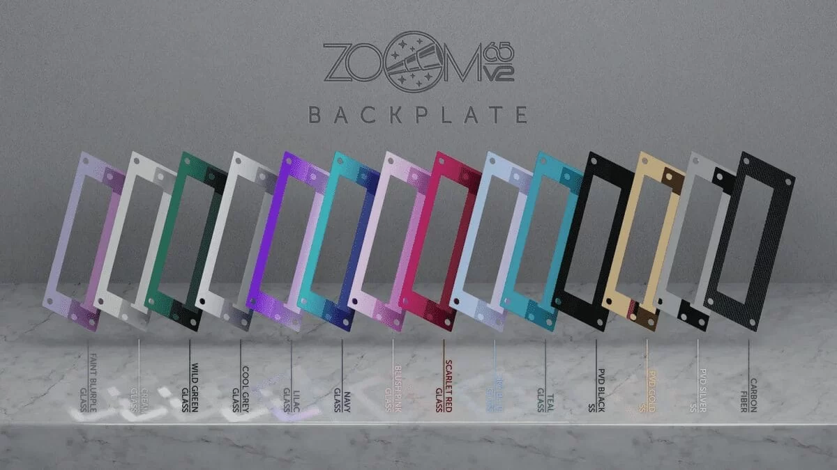 Meletrix Zoom65 EE V2 - Extra Back Plate Kit 1 Meletrix Zoom65 EE V2 - Extra Back Plate Kit
