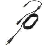 NZXT Chat Cable - Console Audio Adapter, Black, 2m, male to male/female (ST-ACCC1-WW)