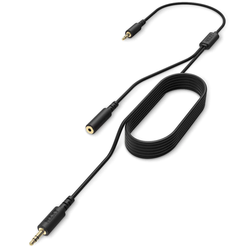 NZXT Chat Cable - Console Audio Adapter, Black, 2m, male to male/female (ST-ACCC1-WW) 1 NZXT Chat Cable - Console Audio Adapter, Black, 2m, male to male/female (ST-ACCC1-WW)
