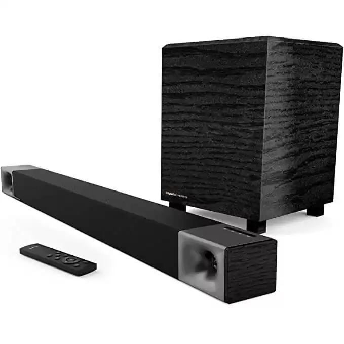Klipsch Cinema 400 Sound Bar - 2.1 Soundbar 8 Inch Wireless Subwoofer with HDMI-ARC, 400W peak power Speakers 1 Klipsch Cinema 400 Sound Bar - 2.1 Soundbar 8 Inch Wireless Subwoofer with HDMI-ARC, 400W peak power Speakers
