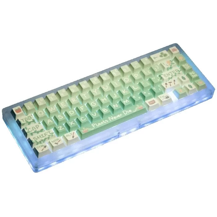 Block67 Pro Keyboard Kit - Case Arcrylic CNC, Gasket Mount, Plate PC 1.5mm, Foam PCB EVA 3.5mm, PCB HS, RGB, QMK, hỗ trợ DTB