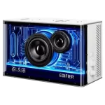 Edifier QD35 WHITE Tabletop Bluetooth Speakers - RMS 40W, Bluetooth 5.3, USB-C, USB-A, AUX, EQs, RGB, GaN charger 35W
