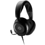 SteelSeries Arctis Nova 1 Black Multi-System Gaming Headset - Wired, Ultra Lightweight, Hi-Fi Drivers, 360° Spatial Audio, Comfort Design, Durable, Noise-Cancelling Mic