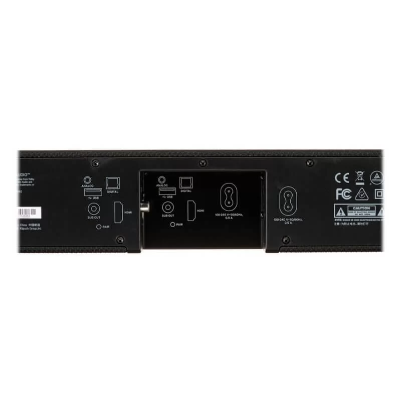 Klipsch Cinema 400 Sound Bar - 2.1 Soundbar 8 Inch Wireless Subwoofer with HDMI-ARC, 400W peak power Speakers 3 Klipsch Cinema 400 Sound Bar - 2.1 Soundbar 8 Inch Wireless Subwoofer with HDMI-ARC, 400W peak power Speakers - Ảnh 3