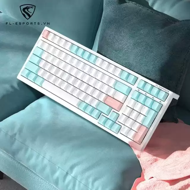 ban phim fl esports f100 marshmallow 2