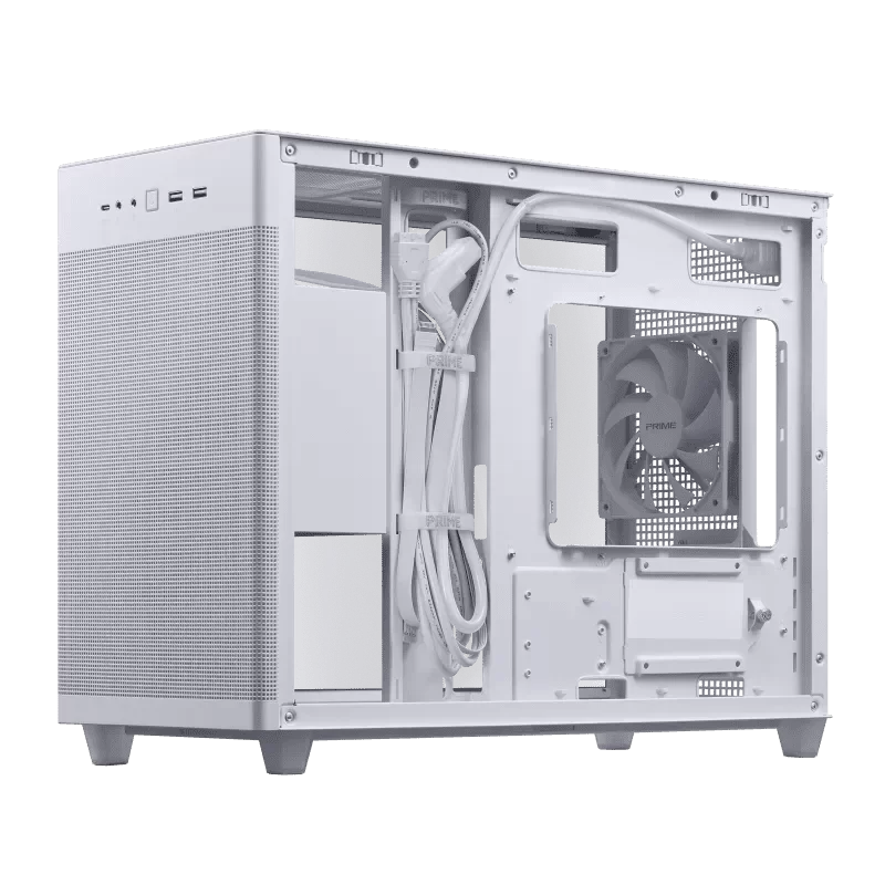 ASUS Prime AP201TG M-ATX Tempered Glass - White Case 7 ASUS Prime AP201TG M-ATX Tempered Glass - White Case - Ảnh 7