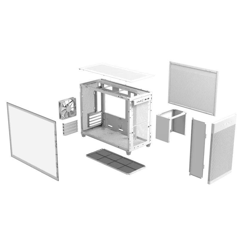 ASUS Prime AP201TG M-ATX Tempered Glass - White Case 9 ASUS Prime AP201TG M-ATX Tempered Glass - White Case - Ảnh 9