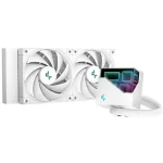 Deepcool LT520 WH AIO Liquid CPU Cooler - White, 240mm Radiator, ARGB Chain Fans 2250RPM, 4th Gen water pump, AM5-LGA1700 compatible