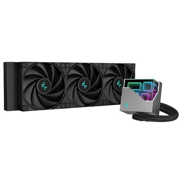 Deepcool LT720 AIO Liquid CPU Cooler - Black, 360mm Radiator, ARGB Chain Fans 2250RPM, 4th Gen water pump, AM5-LGA1700 compatible 1 Deepcool LT720 AIO Liquid CPU Cooler - Black, 360mm Radiator, ARGB Chain Fans 2250RPM, 4th Gen water pump, AM5-LGA1700 compatible