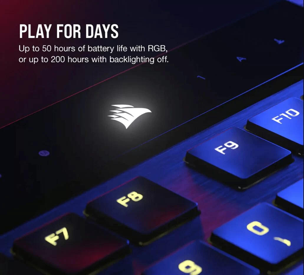 K100 AIR WIRELESS RGB Ultra Thin Mechanical Gaming Keyboard TTD 7
