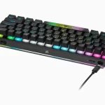 K70 PRO MINI WIRELESS 60 Mechanical CHERRY MX Red Switch Keyboard with RGB Backlighting Black TTD 8
